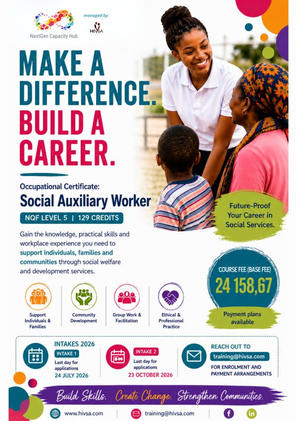 Occupational Certificate: Social Auxiliary Worker